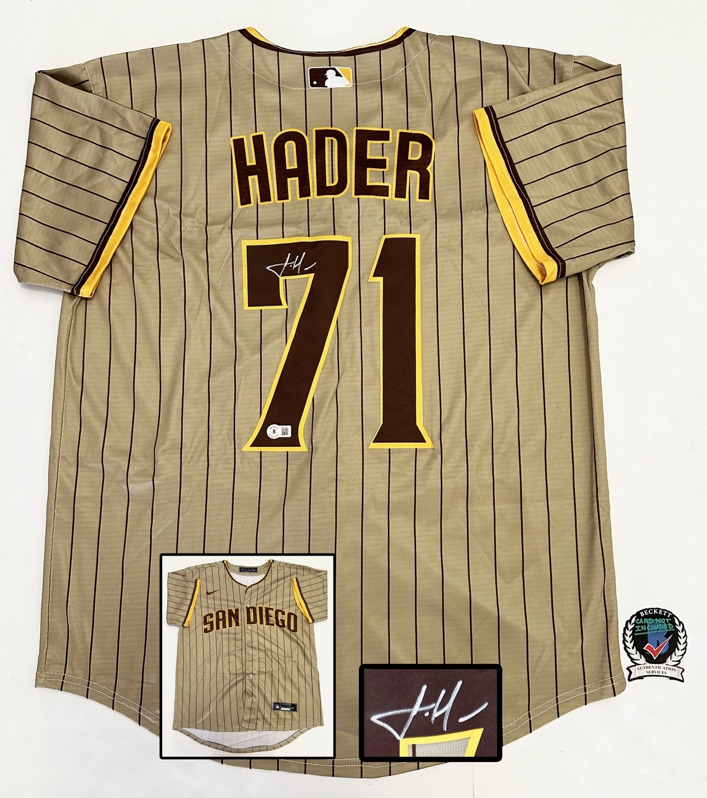 Josh Hader Signed Jersey San Diego Padres Beckett BAS COA