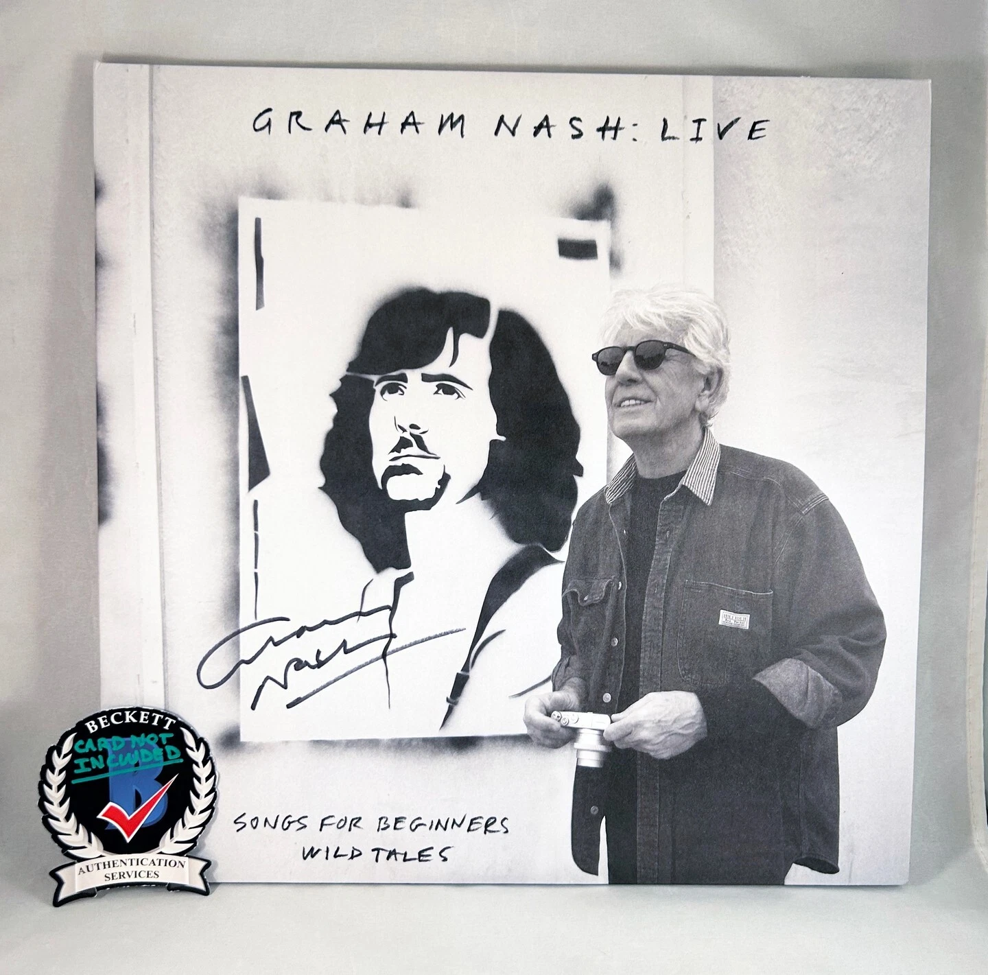 Graham Nash Signed Vinyl LP Album Beckett BAS 1 COA