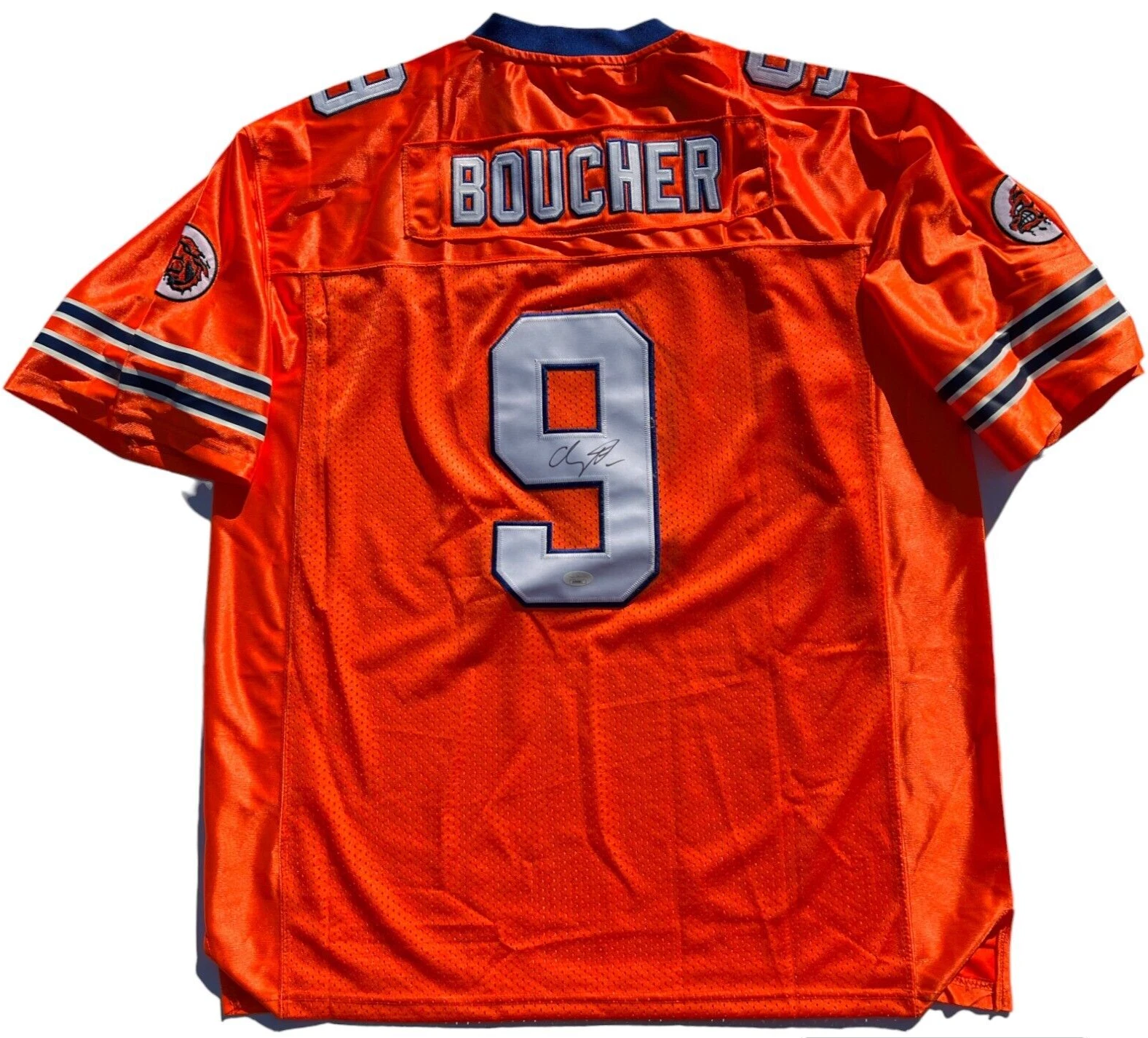 ADAM SANDLER SIGNED AUTOGRAPHED WATERBOY FOOTBALL JERSEY BOBBY BOUCHER JSA COLLECTIBLE MEMORABILIA