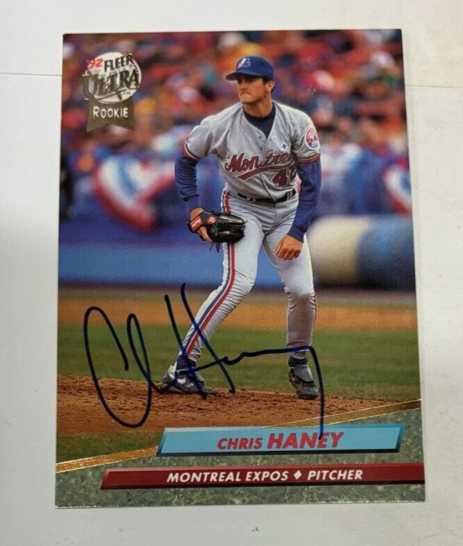 Chris Haney signed autographed 1992 Fleer Ultra ROOKIE CARD #519
