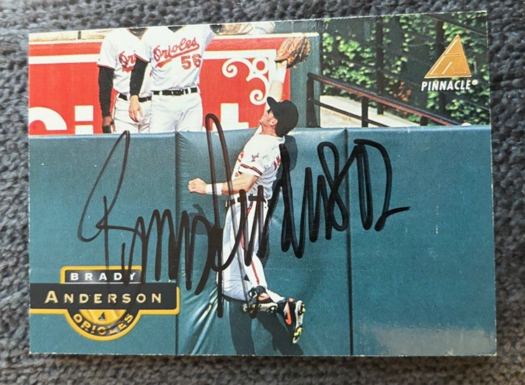 Brady Anderson signed autographed 1994 Pinnacle Baltimore Orioles Card #165