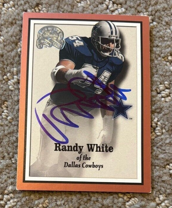 Randy White signed autographed 2000 Fleer Greats of the Game #33 Dallas Cowboys