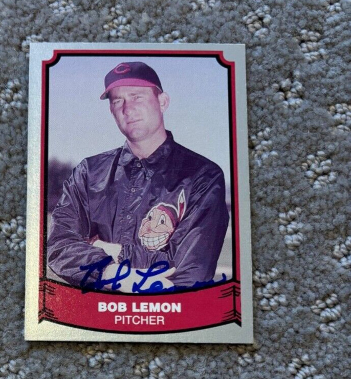 Bob Lemon 1988 Pacific Legends signed auto autographed card Indians #32