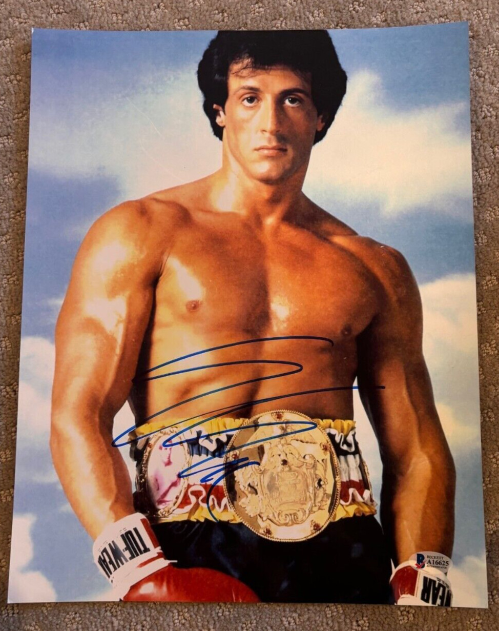 Sylvester Stallone Rocky signed autographed 11x14 Photo Beckett COA