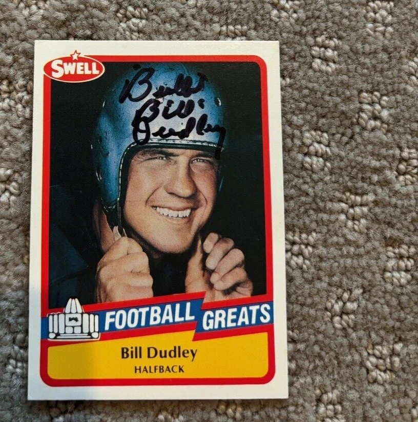 Bill Dudley 1989 Swell Football Card #30 Signed Autographed Steelers