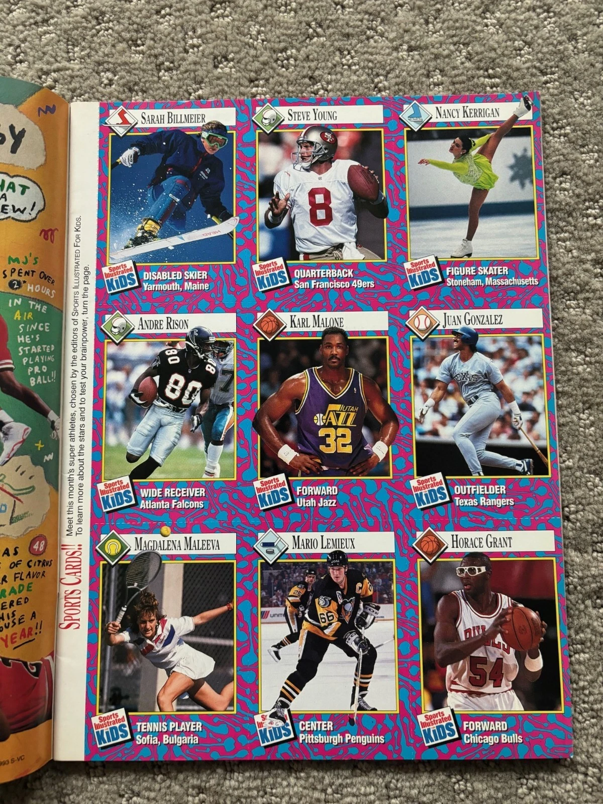 Sports Illustrated For Kids February 1993 Clyde Drexler Mario Lemieux Karl Malon