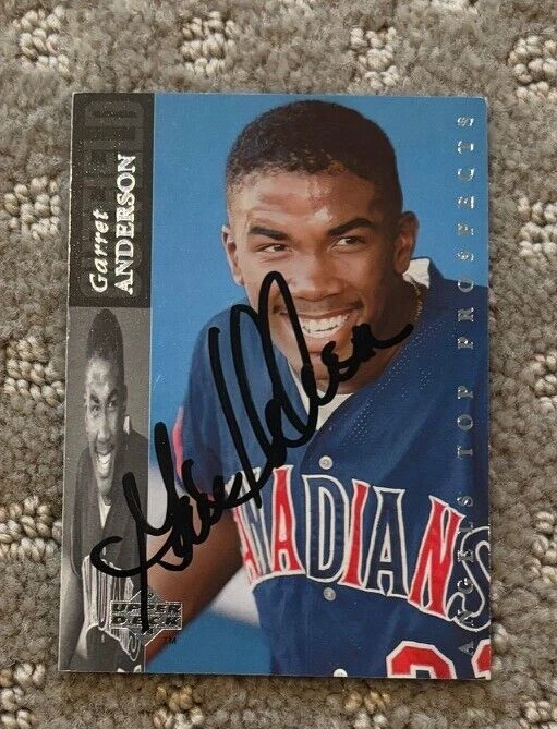 Garret Anderson signed autographed 1994 Upper Deck Minor League #183 Angels