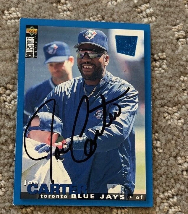 1995 Collector's Choice SE Joe Carter signed autographed Card Toronto Blue Jays