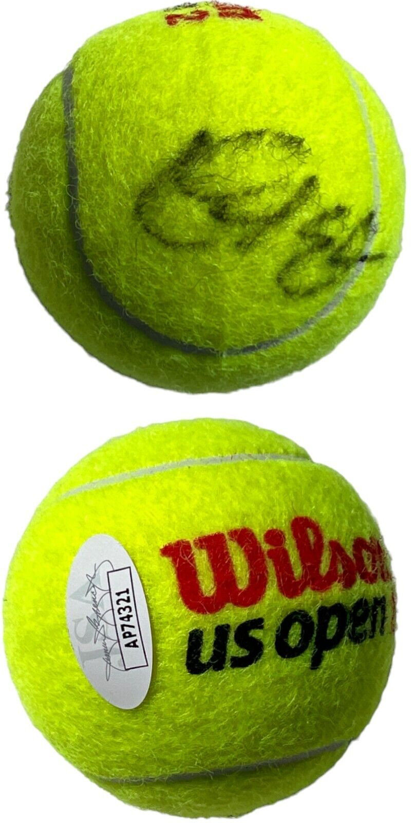 CHRIS CHRISTOPHER EUBANKS SIGNED AUTOGRAPHED WILSON US OPEN TENNIS BALL JSA