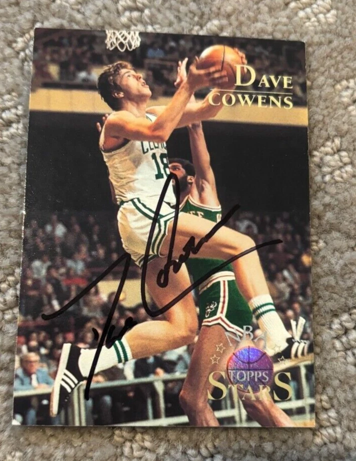 Dave Cowens signed autographed 1996 Topps Stars Card Finest #111 Boston Celtics