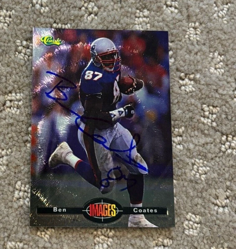 1994 Classic Images Ben Coates signed autographed card #97 New England Patriots