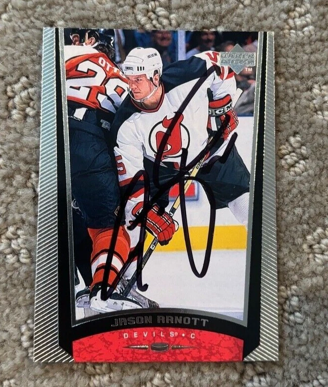 1998-99 Upper Deck Jason Arnott signed autographed card New Jersey Devils #120