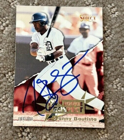 1994 Select #186 Danny Bautista signed autographed card Detroit Tigers Rookie