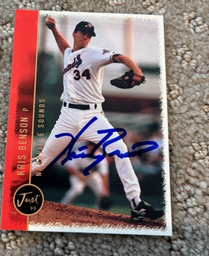 1999 Just Minors - #9 Kris Benson signed autographed card Pittsburgh Pirates