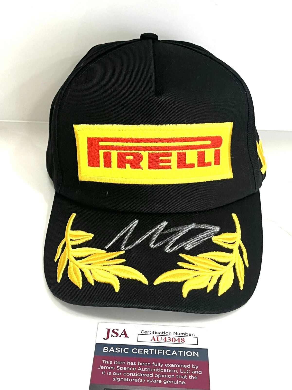 Max Verstappen Hand Signed Pirelli Hat F1 Formula 1 Redbull Racing JSA Cert