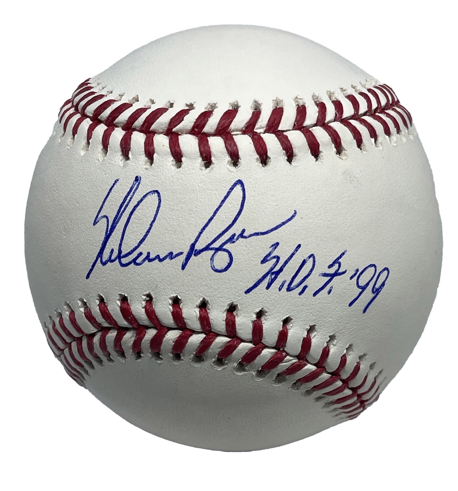 Nolan Ryan Signed MLB Baseball AIV B016940 w/ HOF 99 inscription