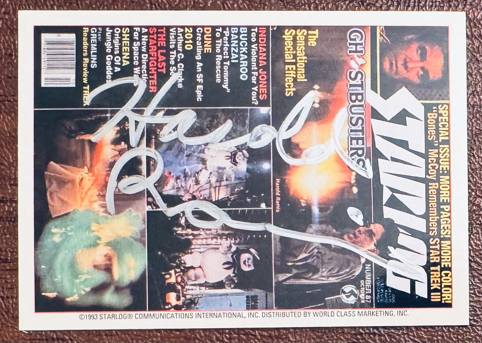 Harold Ramis Signed Autographed Starlog Trading Card JSA Letter Ghostbusters