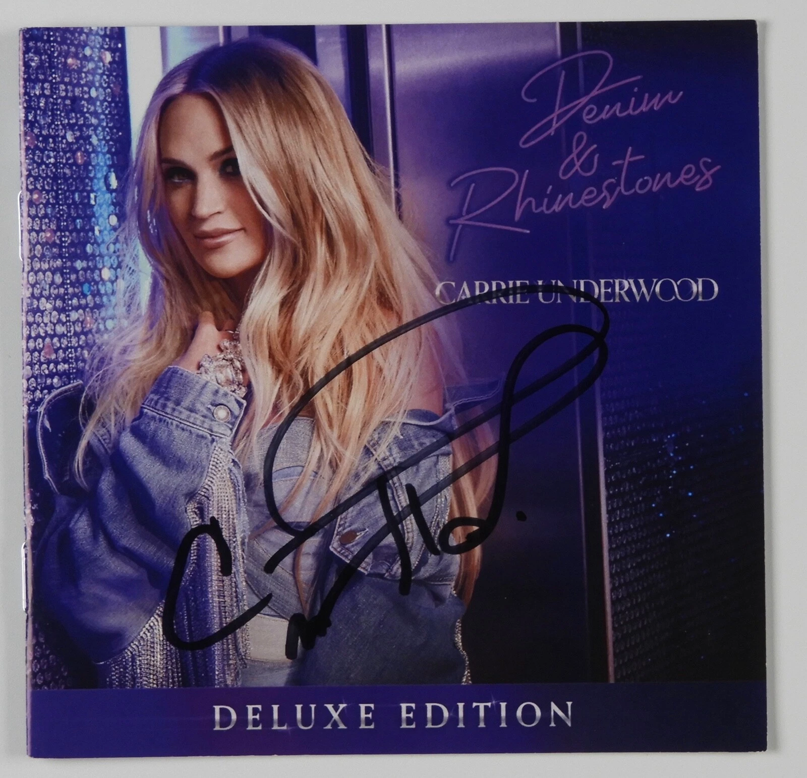 Carrie Underwood JSA signed autograph CD Booklet Denim & Rhinestones