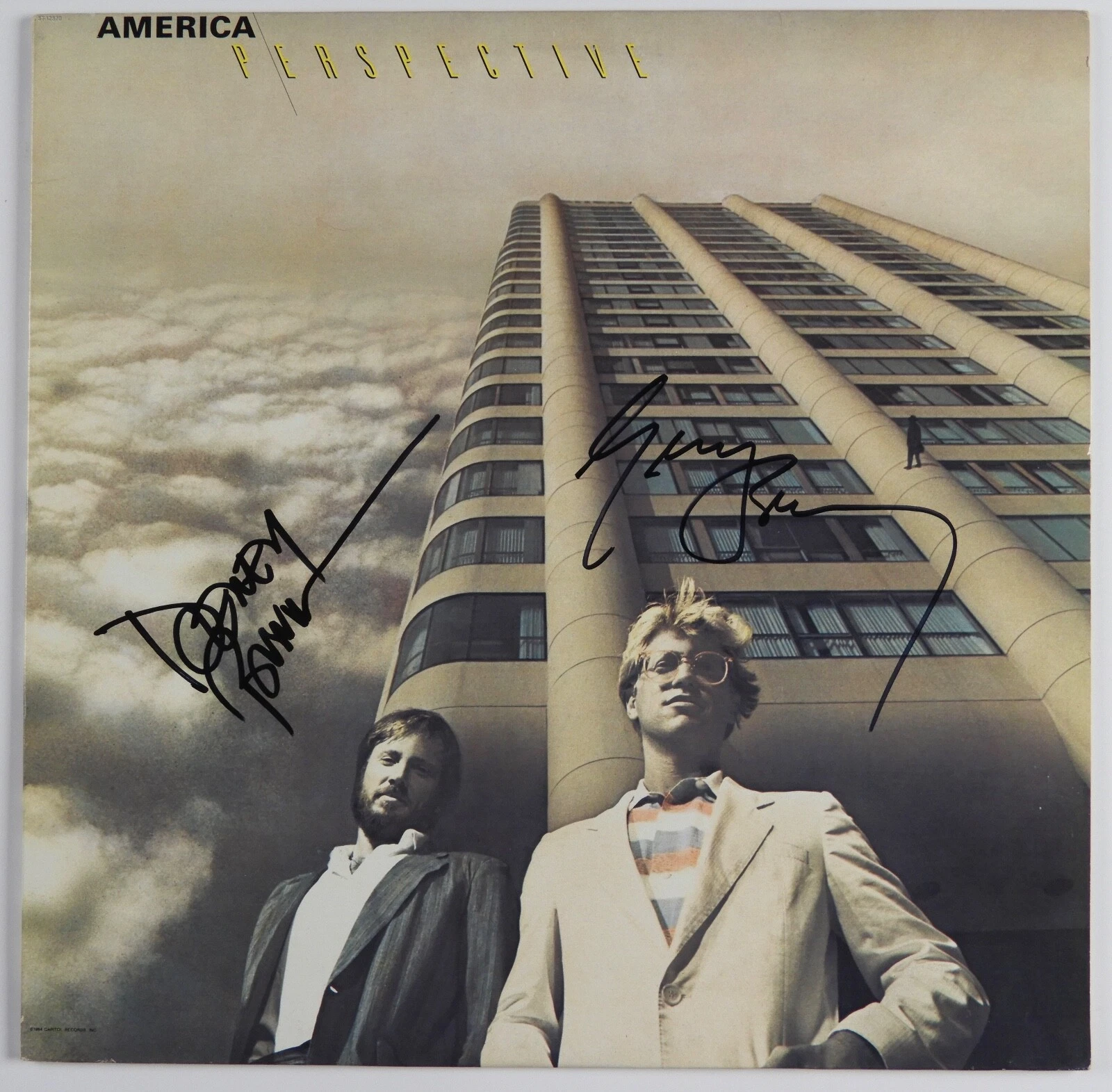 America Gerry Beckley Dewey Bunnell JSA Signed Autograph Record Vinyl