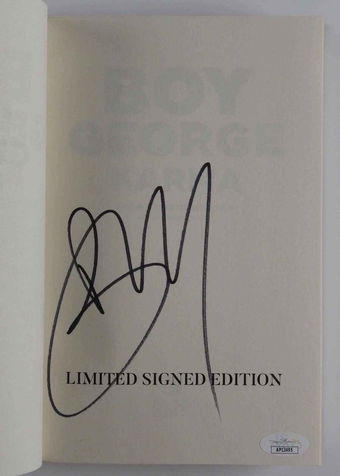 Boy George JSA Autograph Signed Book Karma Culture Club
