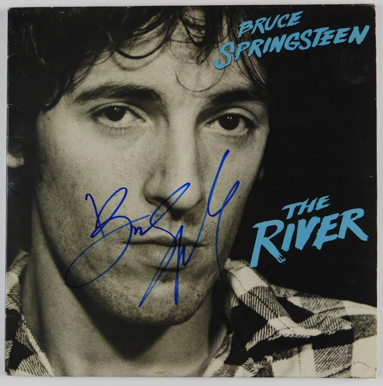 Bruce Springsteen Beckett Autograph Signed Record Album The River