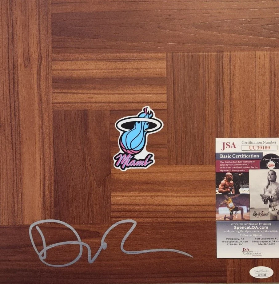 DUNCAN ROBINSON SIGNED FLOORBOARD W/ JSA COA #UU39189 MIAMI HEAT COLLECTIBLE MEMORABILIA