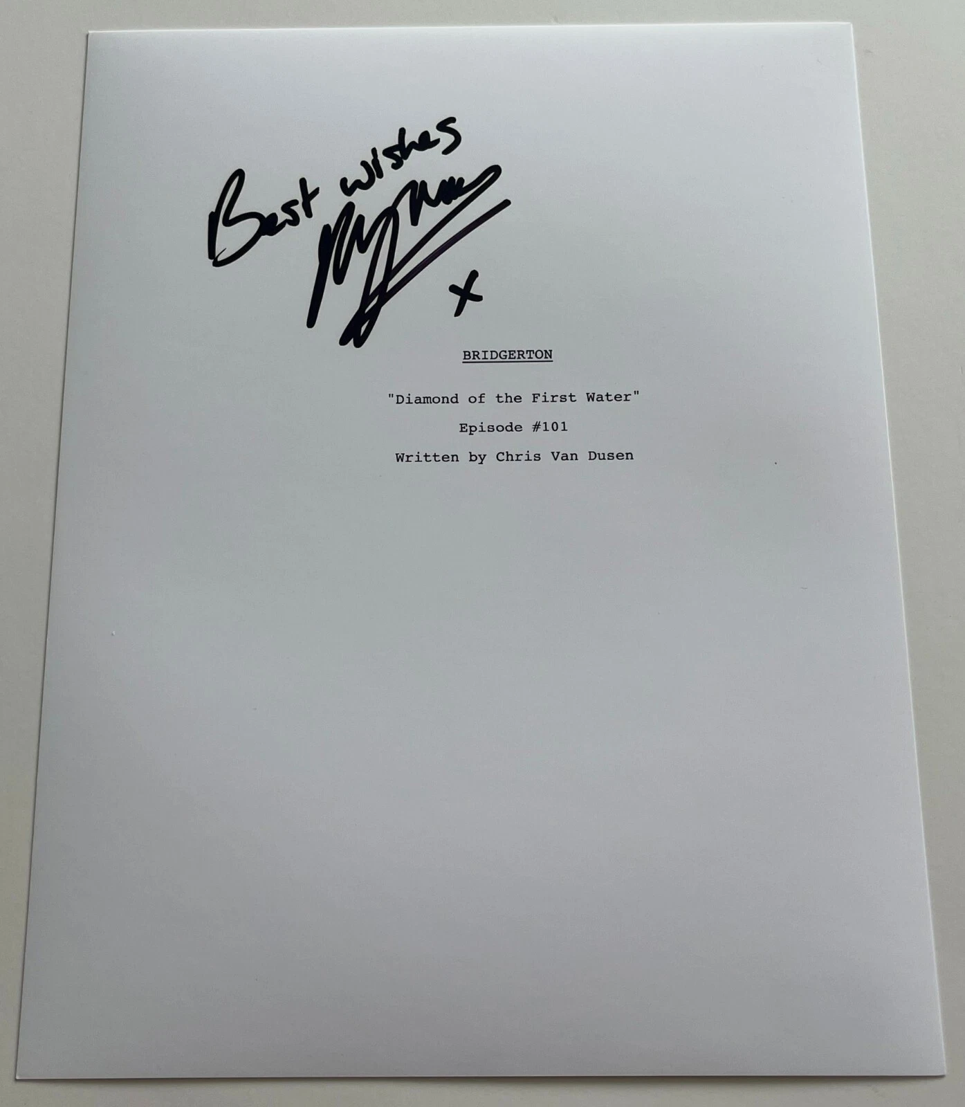 PHOEBE DYNEVOR SIGNED AUTOGRAPH BRIDGERTON FULL 71 PAGE PILOT SCRIPT BECKETT COA
