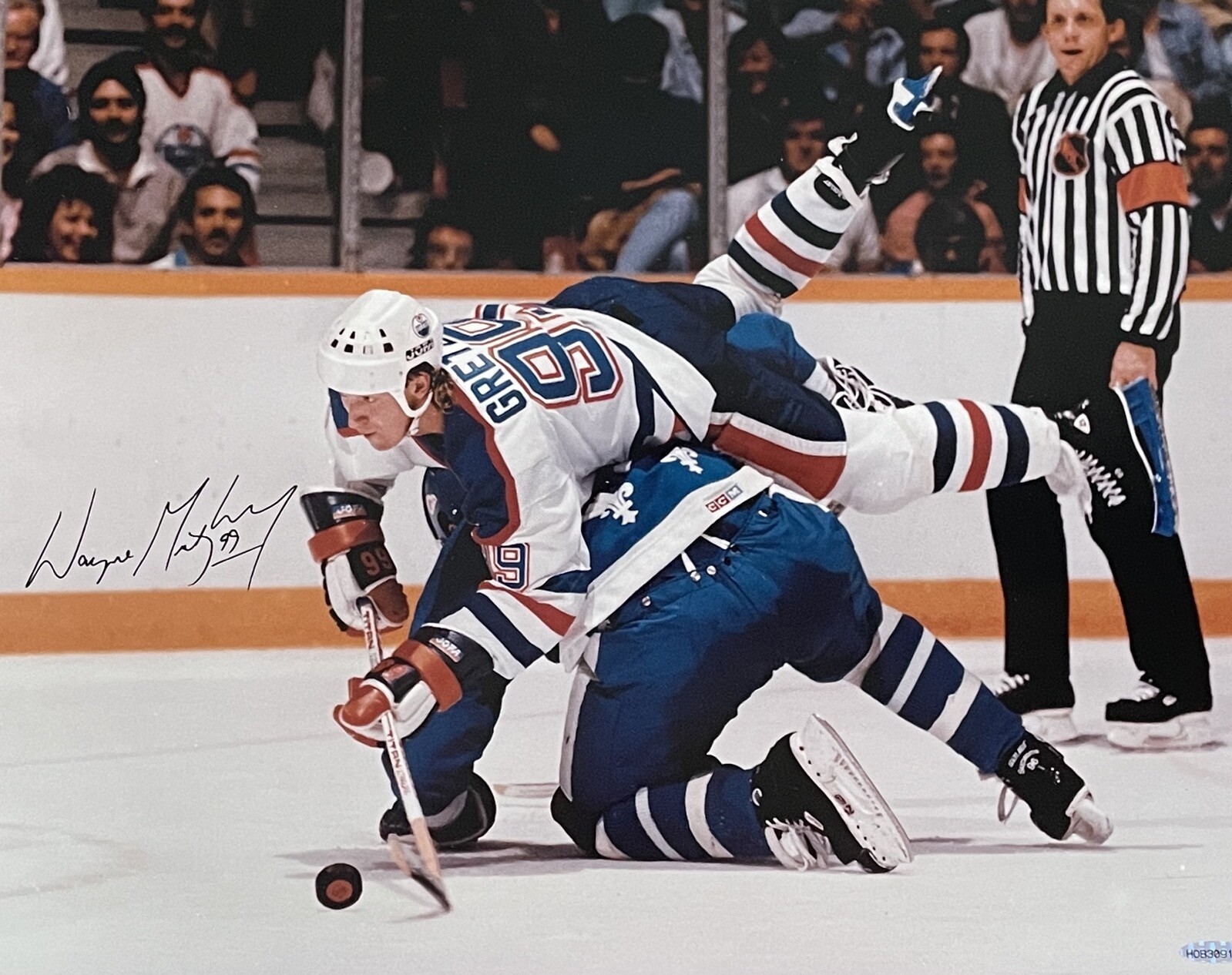 WAYNE GRETZKY SIGNED 16X20 PHOTO OILERS HOB30919