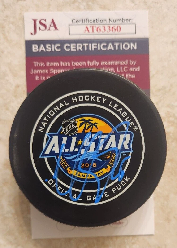 Claude Giroux Signed Official 2018 All-Star Puck w/ JSA COA Philadelphia Flyers