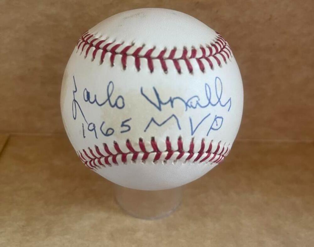 ZOILO VERSALLES 1965 MVP RARE SIGNED AUTOGRAPHED A.L. BASEBALL BECKETT AUTH COLLECTIBLE MEMORABILIA