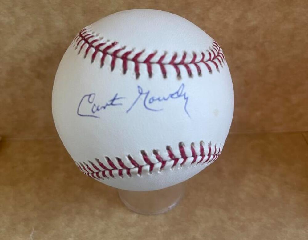 CURT GOWDY LEGENDARY ANNOUNCER SIGNED AUTO M.L. BASEBALL JSA AUTH