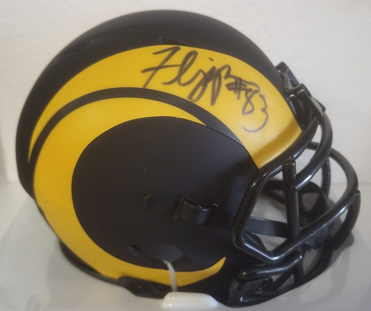 FLIPPER ANDERSON RAMS SIGNED AUTOGRAPHED AUTO ECLIPSE MINI HELMET BECKETT