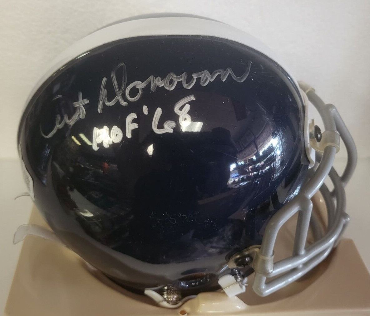 ART DONOVAN COLTS HOF 68 SIGNED AUTO AUTHENTIC THROWBACK MINI HELMET BECKETT COLLECTIBLE MEMORABILIA