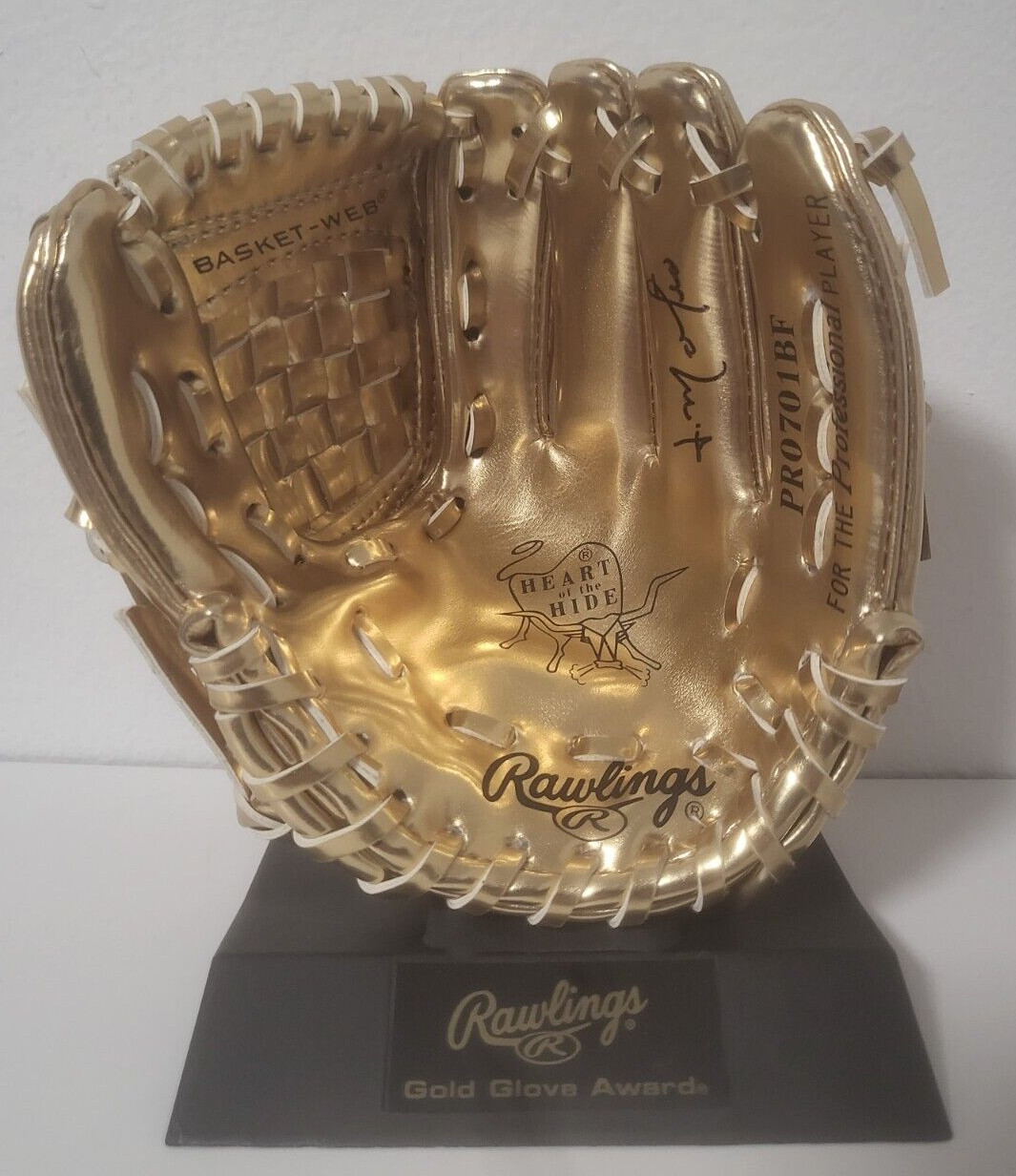 JORGE MATEO YANKEES/ORIOLES SIGNED AUTOGRAPHED RAWLINGS GOLD GLOVE MINI W/COA