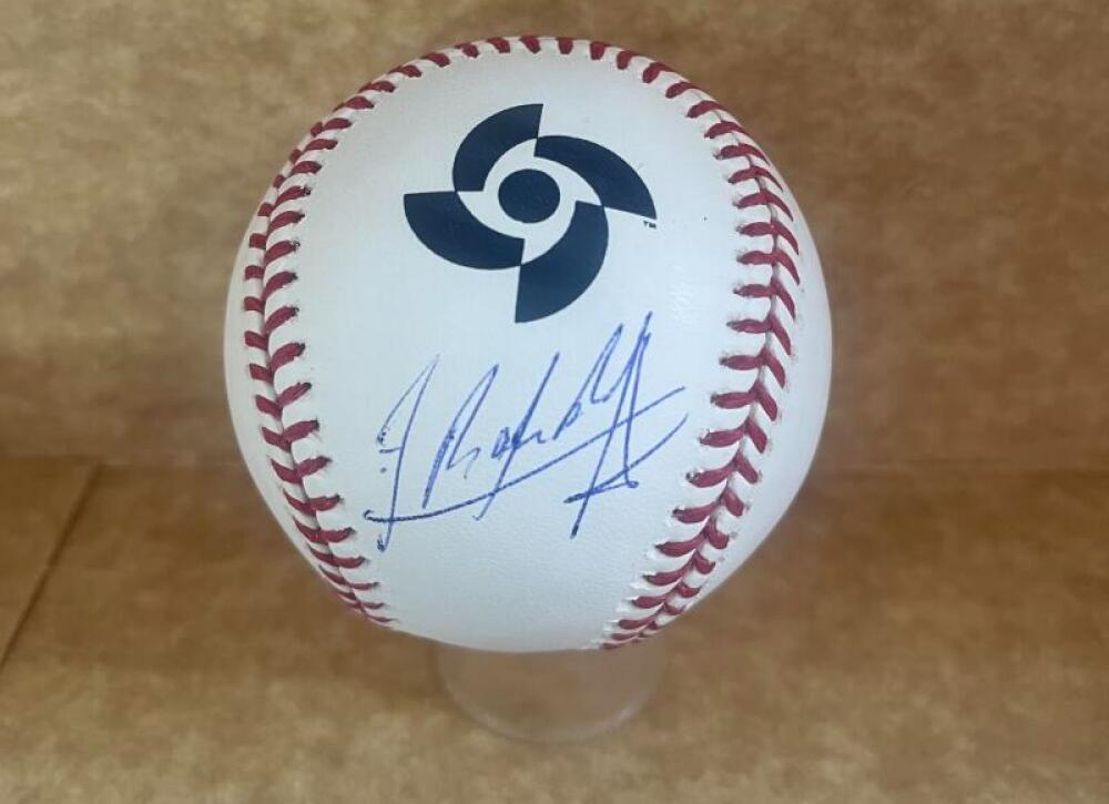ADOLIS GARCIA RANGERS SIGNED AUTOGRAPHED 2023 WBC RARE BASEBALL BECKETT