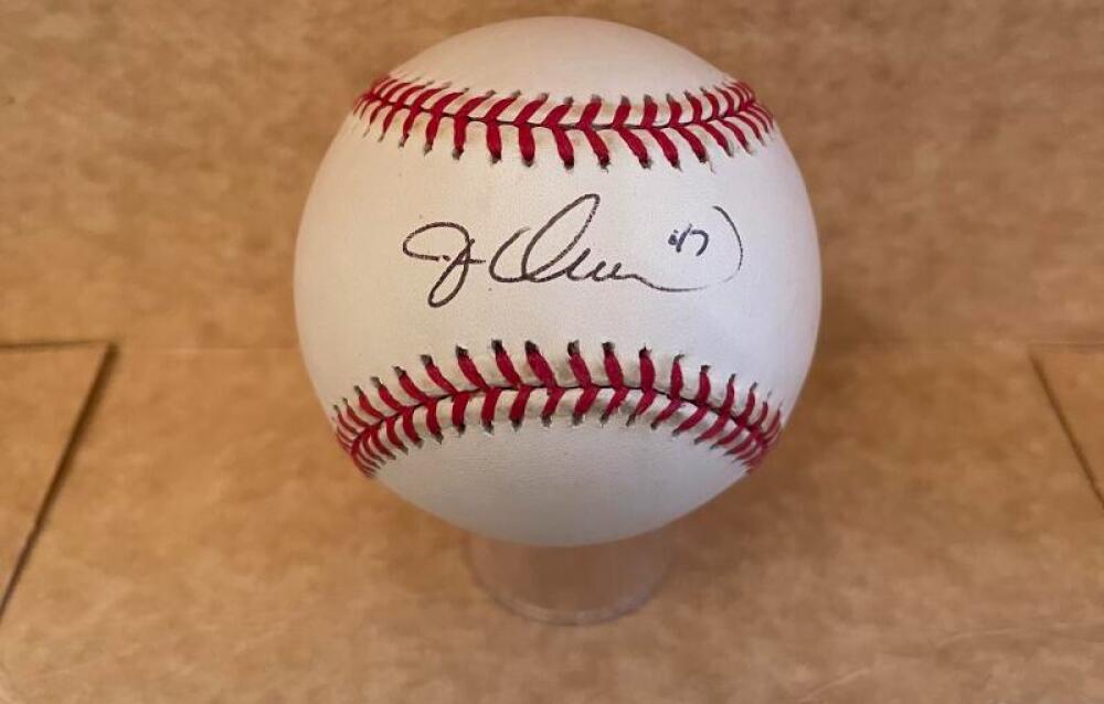 JESSE OROSCO DODGERS/METS SIGNED VINTAGE N.L. BASEBALL BECKETT AUTH