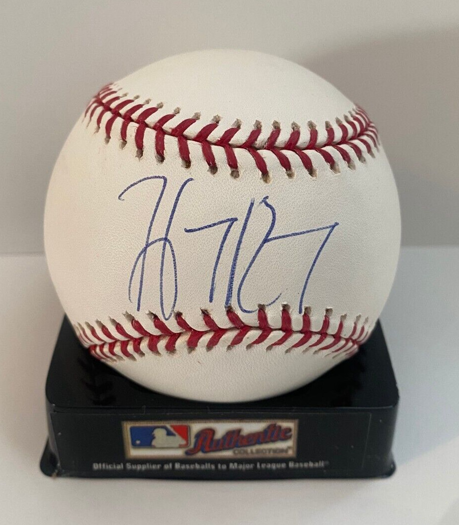 HANLEY RAMIREZ MARLINS/RED SOX SIGNED AUTO MAJOR LEAGUE BASEBALL W/COA W/CUBE