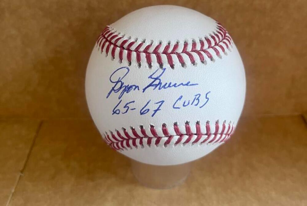 BYRONE BROWNE 65-72 CUBS SIGNED AUTO M.L. BASEBALL BECKETT AUTH