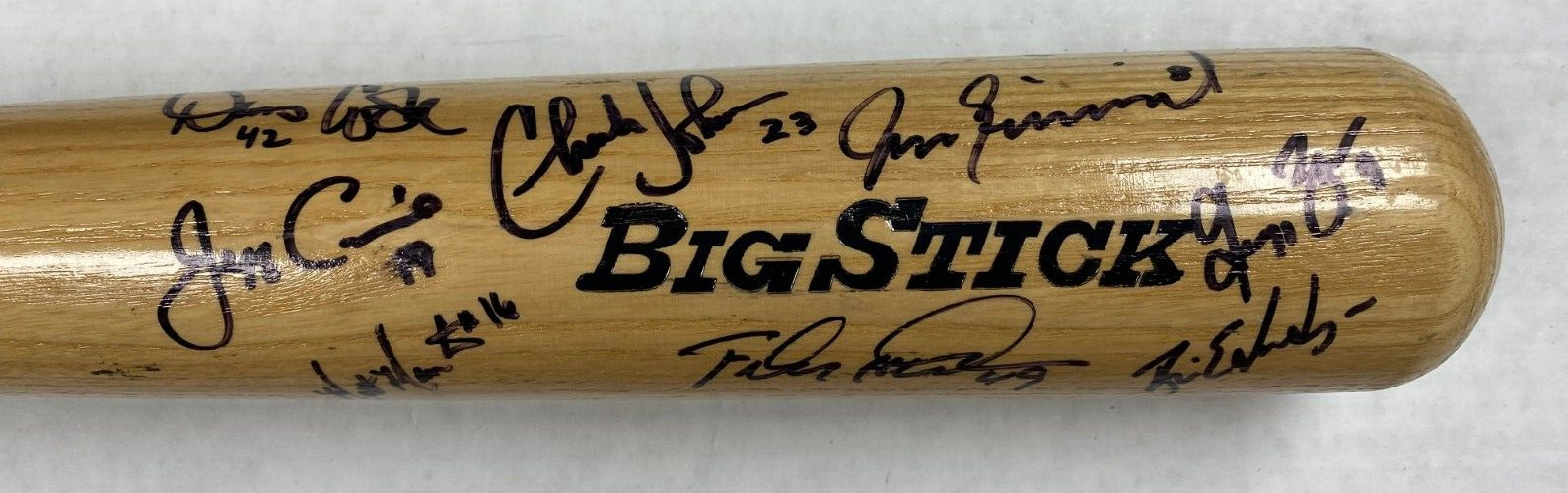 FLORIDA MARLINS TEAM SIGNED RAWLINGS BAT MOISES ALOU JEFF CONINE CHARLES JOHNSON