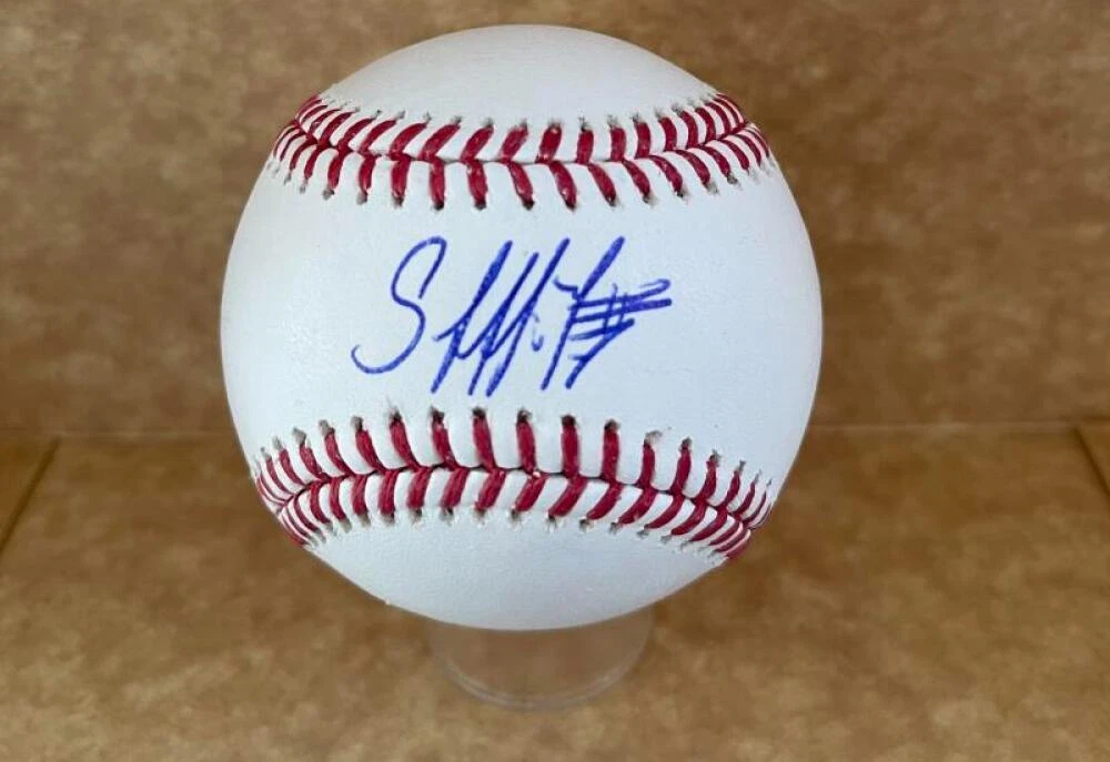 JESUS SANCHEZ MIAMI MARLINS SIGNED AUTO M.L. BASEBALL BECKETT AUTH