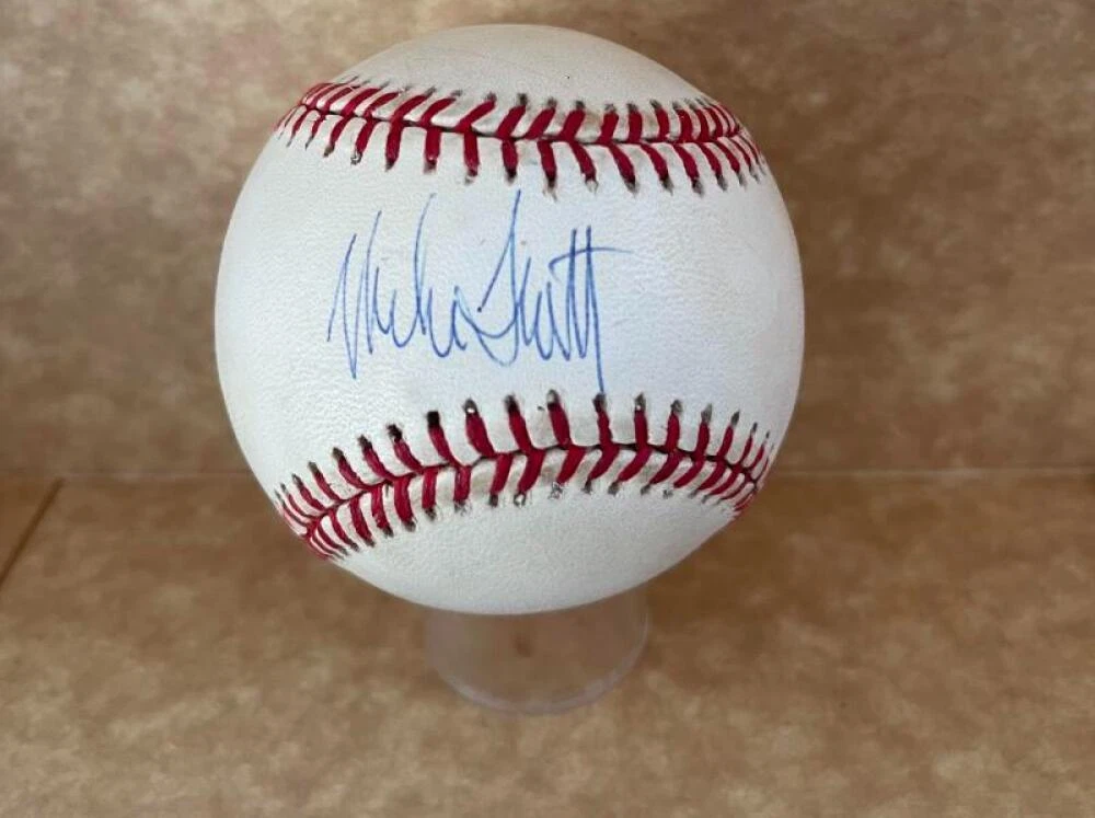 MIKE SCOTT METS/ASTROS SIGNED AUTO N.L. BASEBALL JSA AUTH