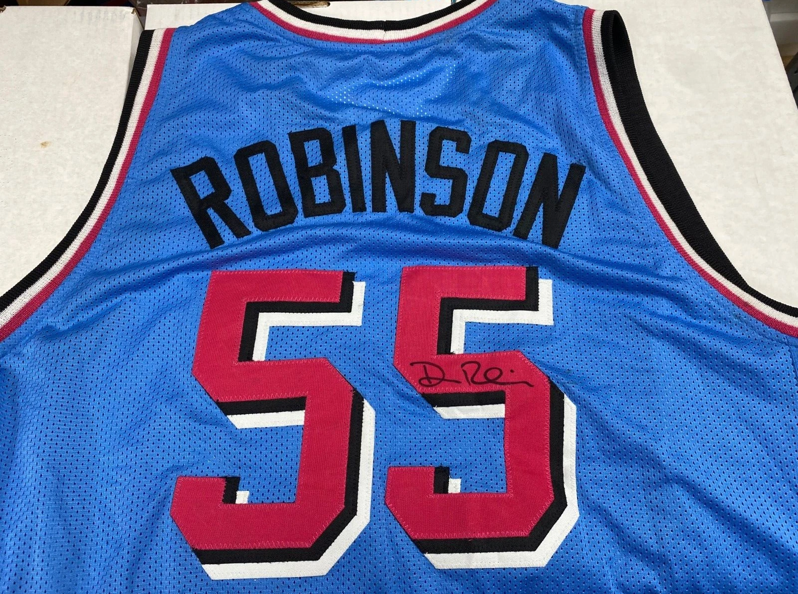 DUNCAN ROBINSON MIAMI HEAT SIGNED AUTOGRAPHED CUSTOM XL VICE BLUE JERSEY W/COA