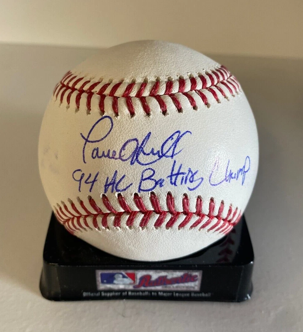 PAUL O'NEILL NEW YORK YANKEES #94 AL BATTING CHAMP SIGNED M.L. BASEBALL BECKETT