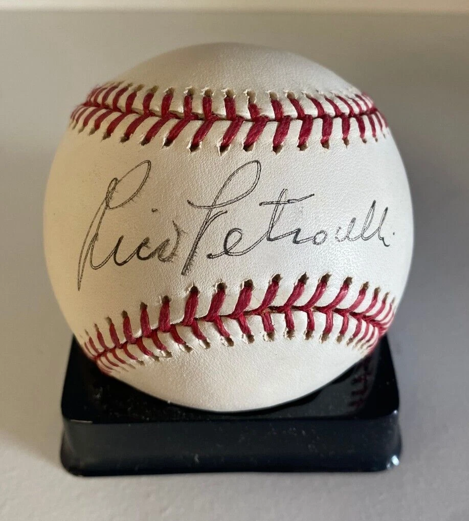 RICO PETROCELLI BOSTON RED SOX SIGNED AUTOGRAPHED M.L. BASEBALL BECKETT AUTH
