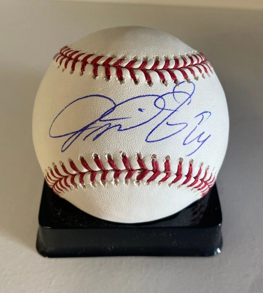 MARTIN PRADO ATLANTA BRAVES SIGNED AUTOGRAPHED M.L. BASEBALL BECKETT AUTH