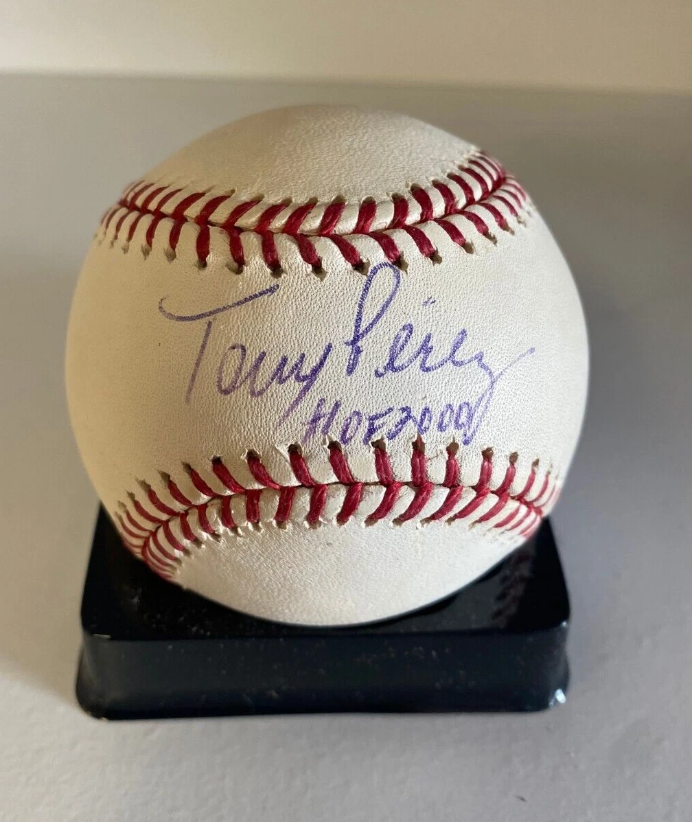 TONY PEREZ HOF 2000 SIGNED AUTOGRAPHED M.L. BASEBALL BECKETT AUTH