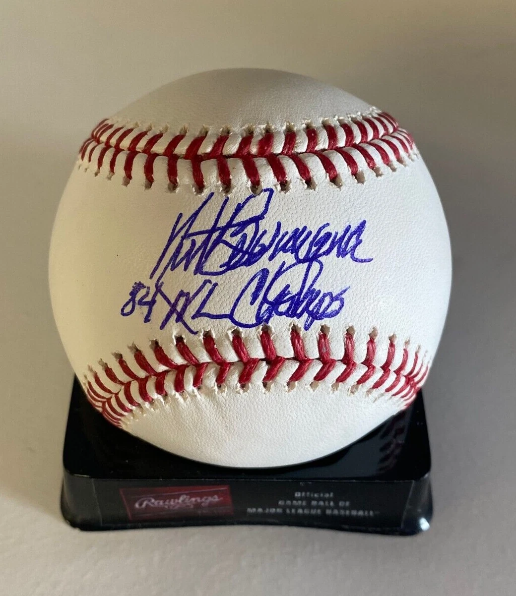 KURT BEVACQUA 84 NL CHAMPS SIGNED AUTOGRAPHED M.L. BASEBALL BECKETT