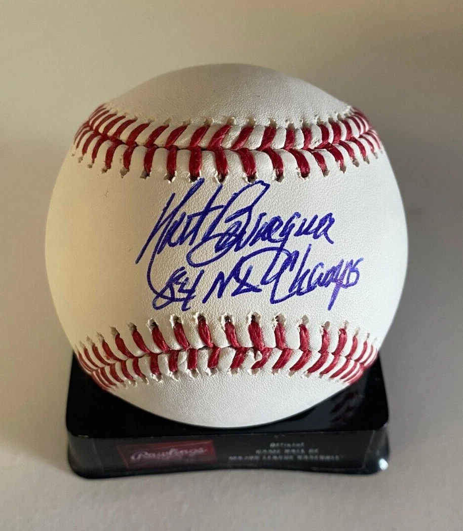 KURT BEVACQUA 84 NL CHAMPS SIGNED AUTOGRAPHED M.L. BASEBALL BECKETT **