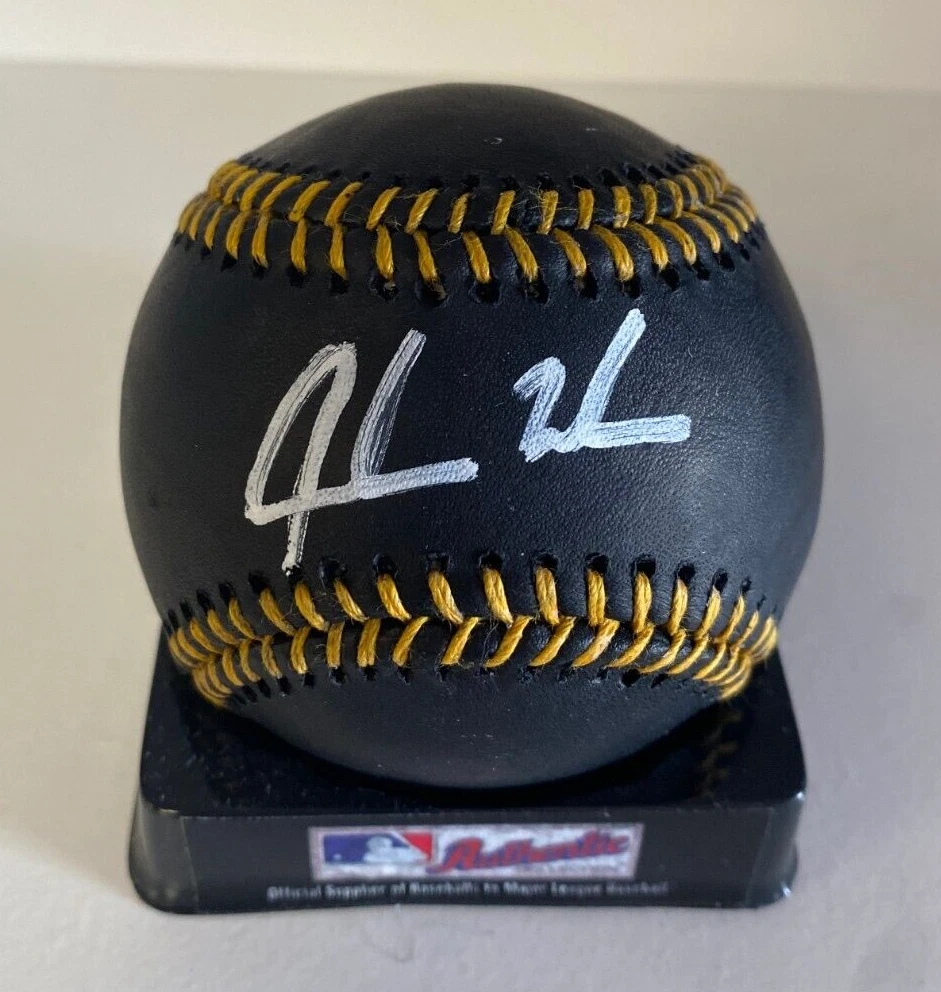 JORDAN WALKER ST. LOUIS CARDINALS SIGNED AUTOGRAPH BLACK M.L BASEBALL BECKETT