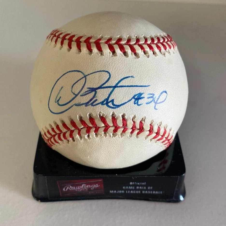 DAVE STEWART A'S/BLUE JAYS SIGNED AUTOGRAPHED A.L BASEBALL BECKETT